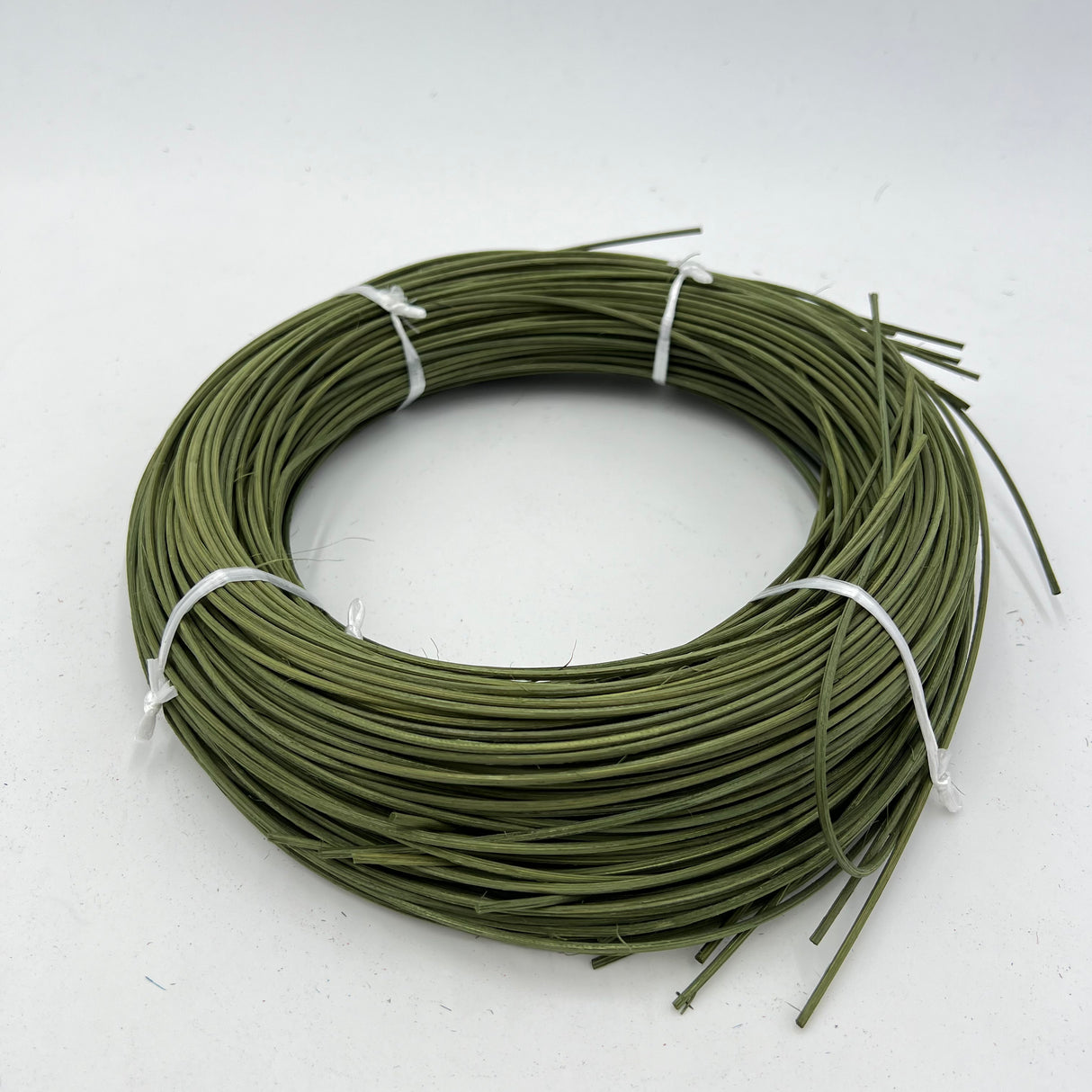 Moss Green - #3 Round - Dyed Reed (1/2 lb coil)