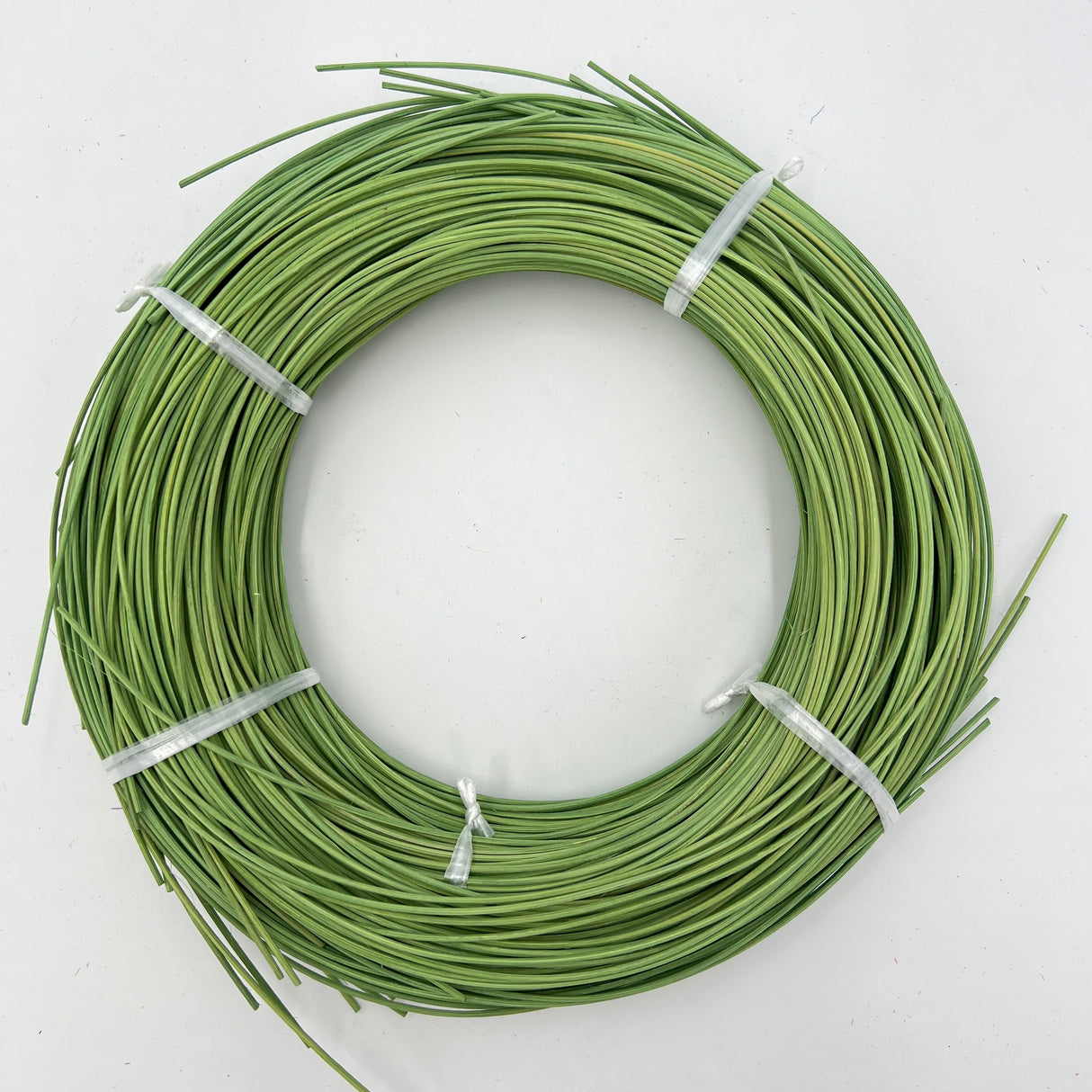 Apple Green - #2 Round - Dyed Reed (1/2 lb coil)