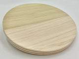 10" Round Double-Slotted Hardwood Base