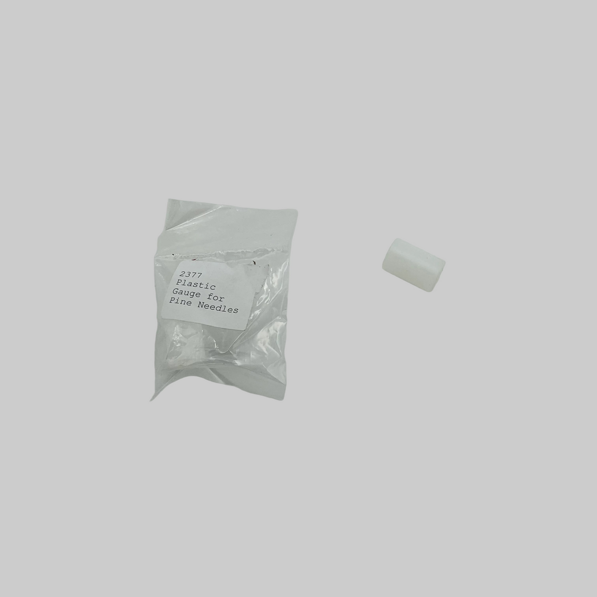 3/4" White Plastic Gauge for Pine Needles