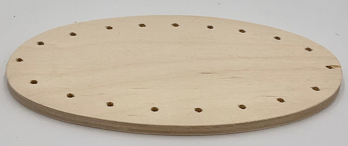 3" x 6" Oval Drilled Base with 21 Holes