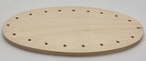 3" x 6" Oval Drilled Base with 21 Holes