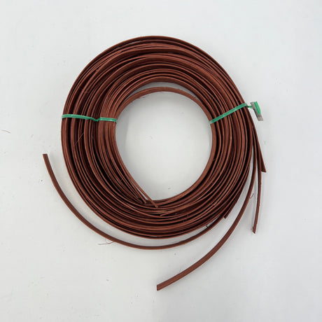Rust Brown - 1/2" Flat - Dyed Reed (1/2 lb coil)