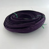 Plum - 3/8" Flat - Dyed Reed (1/2 lb coil)