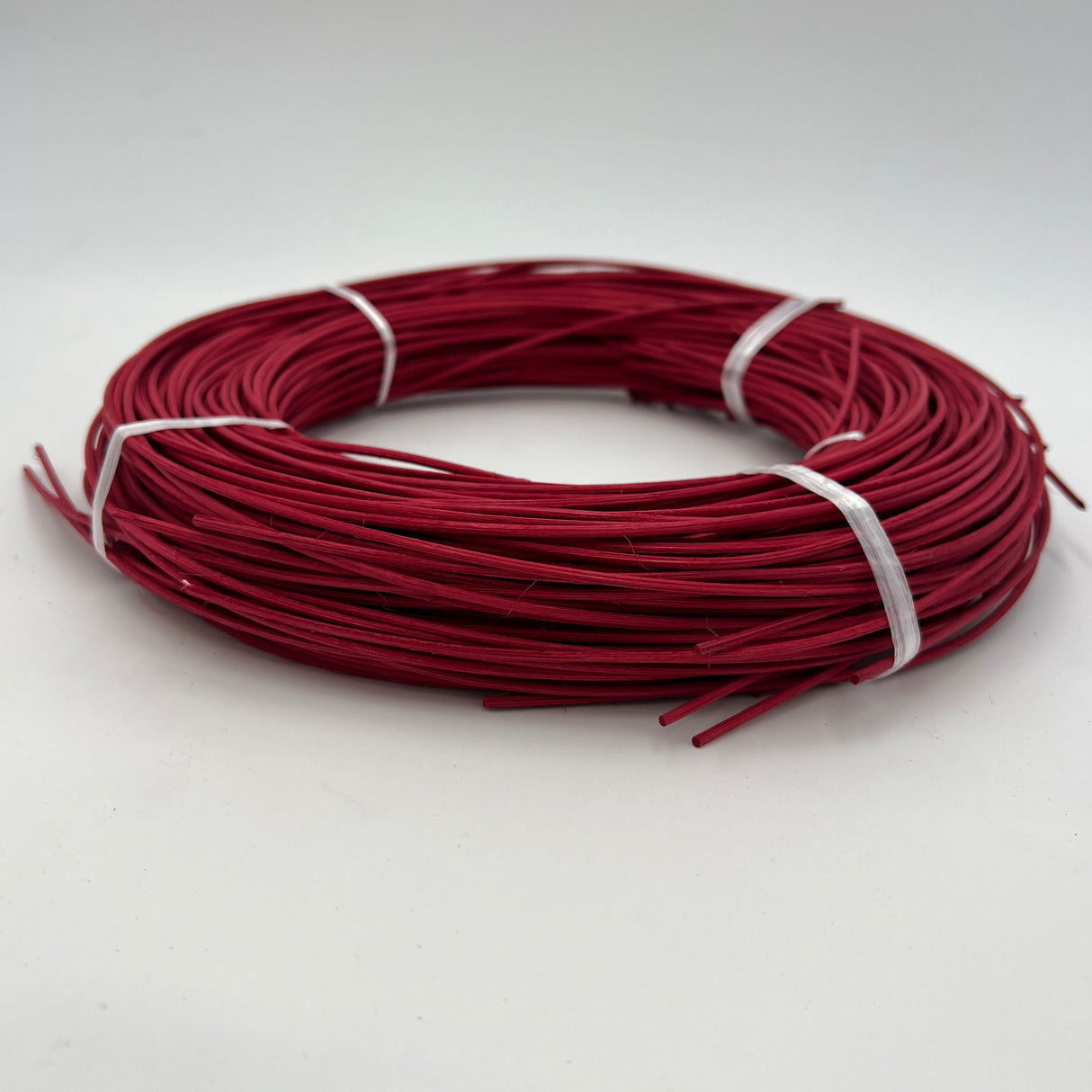 Christmas Red - #3 Round - Dyed Reed (1/2 lb coil)