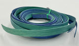 Mediterranean - 1/2" Flat - Variegated/Space Dyed Dyed Reed (1/4 lb coil)
