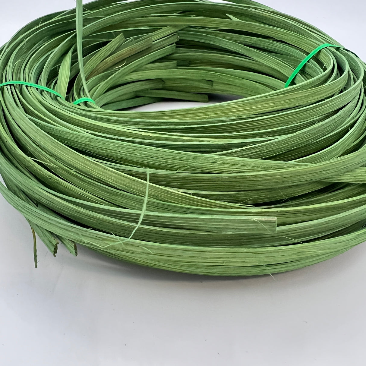 Apple Green - 1/4" Flat - Dyed Reed (1/2 lb coil)