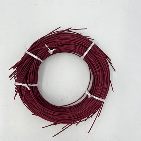 Burgundy - #3 Round - Dyed Reed (1/2 lb coil)