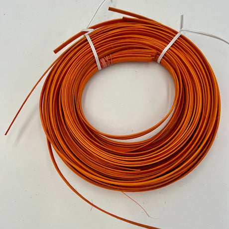 Sunshine Orange - 1/4" Flat - Dyed Reed (1/4 lb coil)