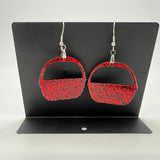 Red Sparkle Earrings