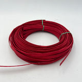 Christmas Red - 3/8" Flat - Dyed Reed (1/2 lb coil)