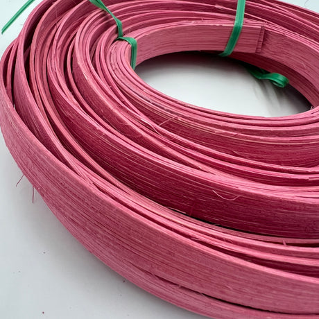 Dusty Rose - 1/2" Flat - Dyed Reed (1/4 lb coil)