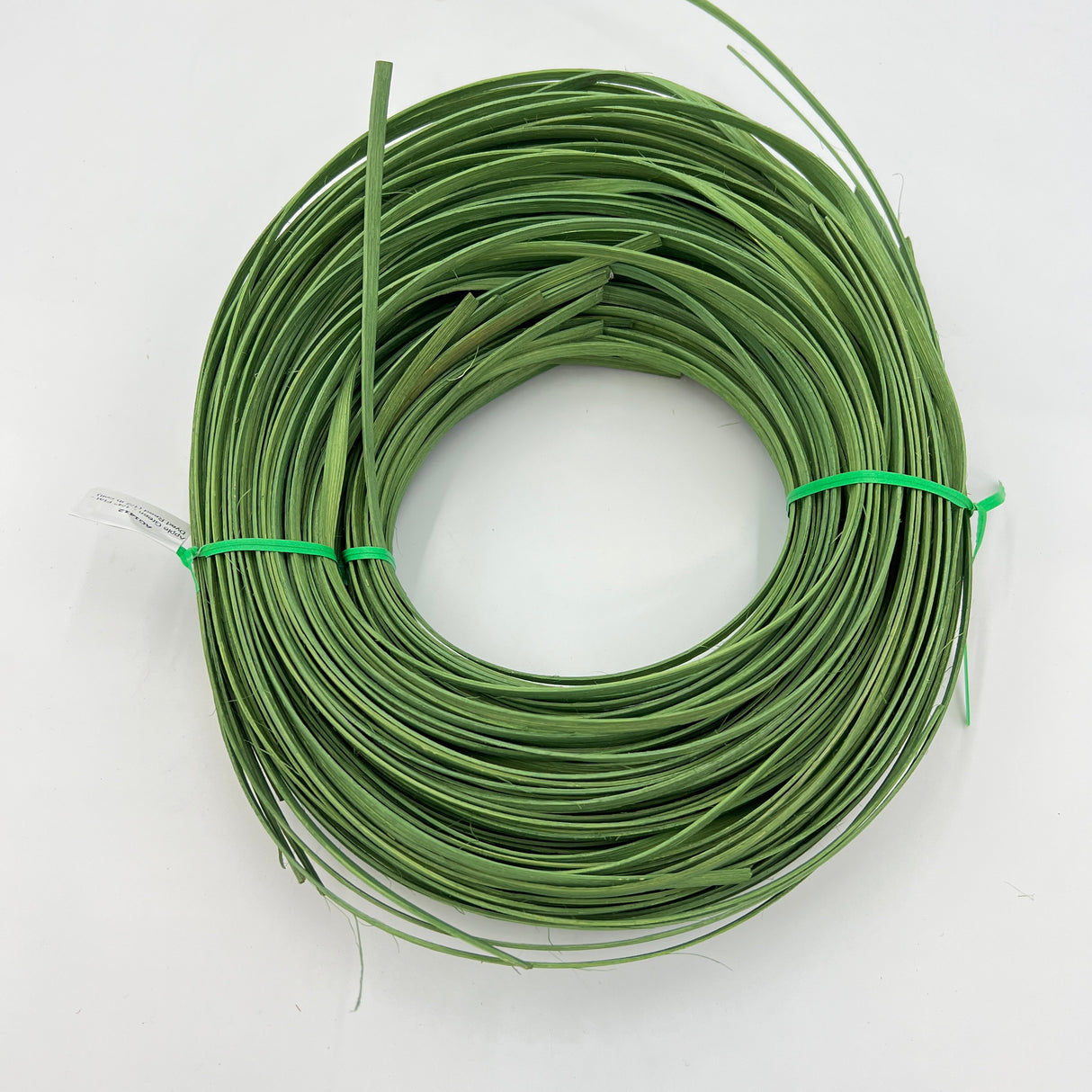 Apple Green - 1/4" Flat - Dyed Reed (1/2 lb coil)