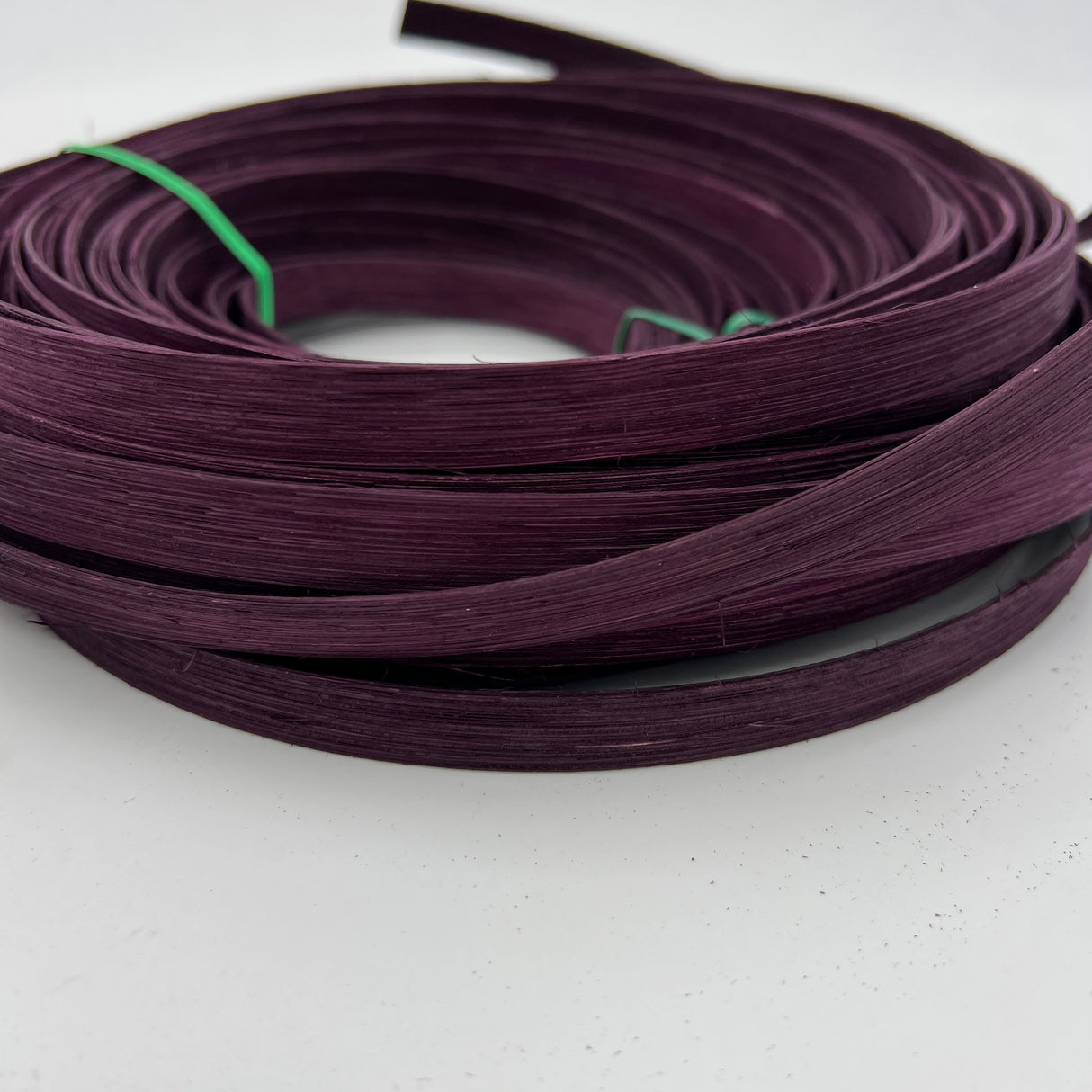 Mulberry - 1/2" Flat - Dyed Reed (1/2 lb coil)