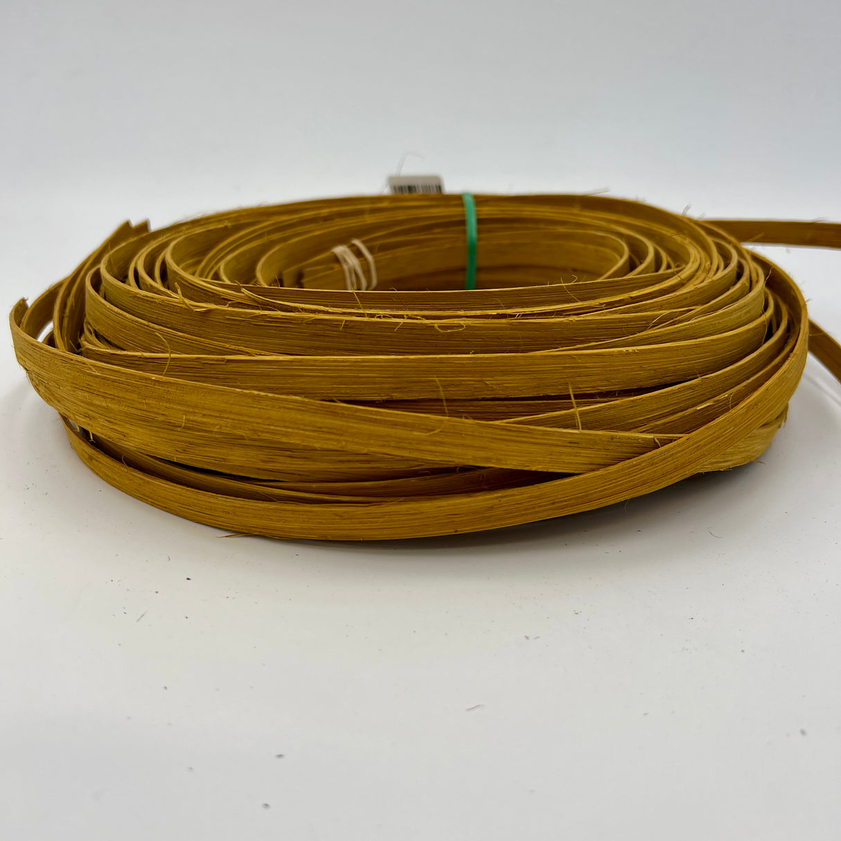 Mustard - 3/8" Flat - Dyed Reed (1/2 lb coil)