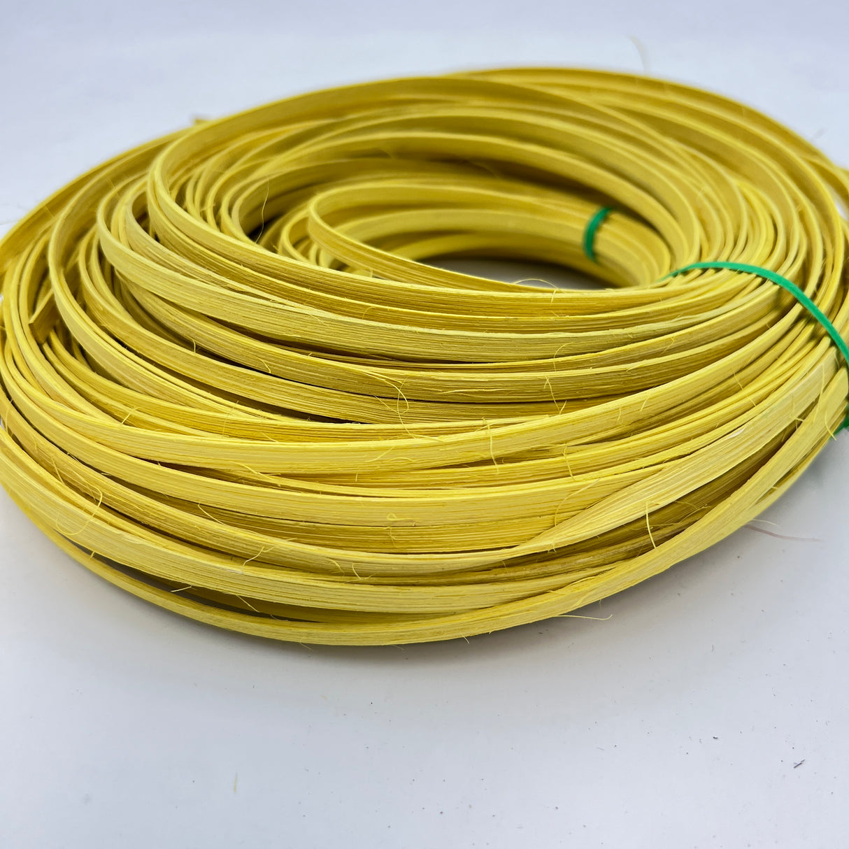 Lemon Yellow - 1/4" Flat - Dyed Reed (1/2 lb coil)