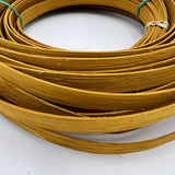 Mustard - 1/2" Flat - Dyed Reed (1/2 lb coil)