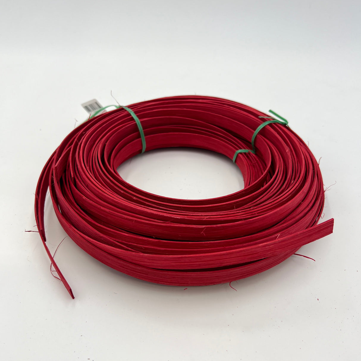 Christmas Red - 1/2" Flat - Dyed Reed (1/2 lb coil)