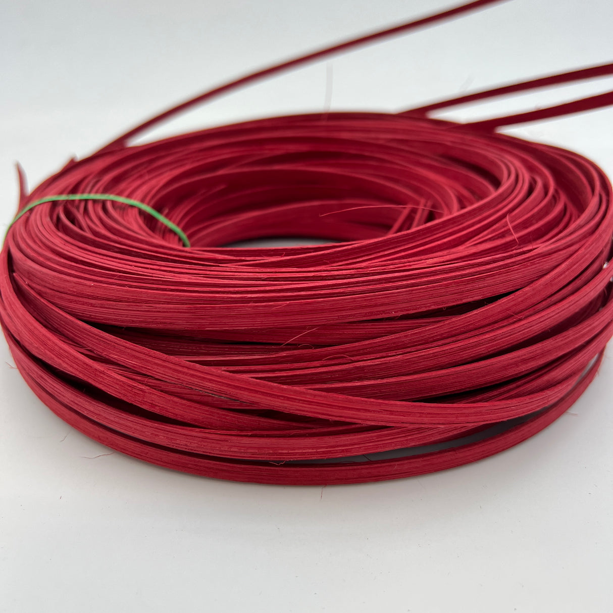 Christmas Red - 1/4" Flat - Dyed Reed (1/2 lb coil)