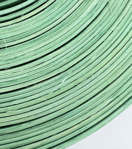 Sage Green - 1/2" Flat - Dyed Reed (1/4 lb coil)