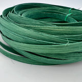 Jade Green - 1/2" Flat - Dyed Reed (1/2 lb coil)