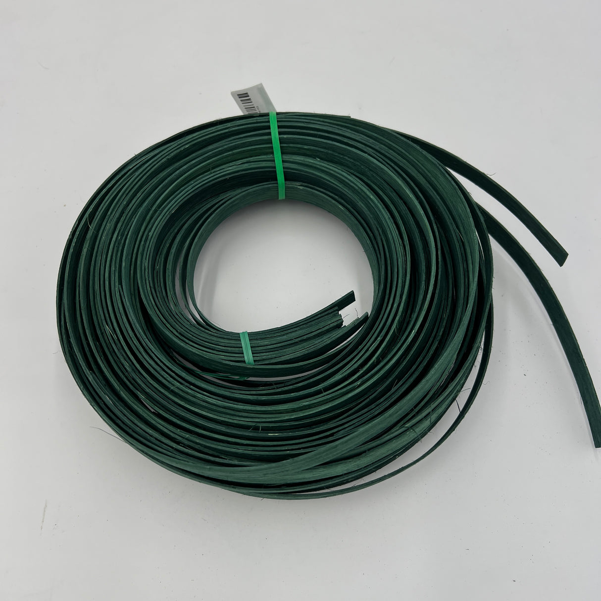 Hunter Green - 1/2" Flat - Dyed Reed (1/2 lb coil)