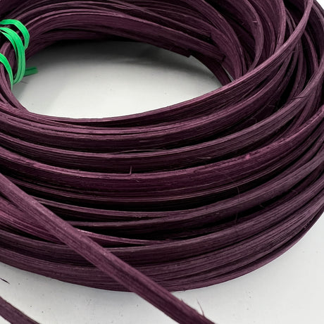 Mulberry - 1/4" Flat - Dyed Reed (1/4 lb coil)