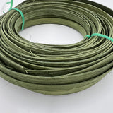 Moss Green - 3/8" Flat - Dyed Reed (1/4 lb coil)