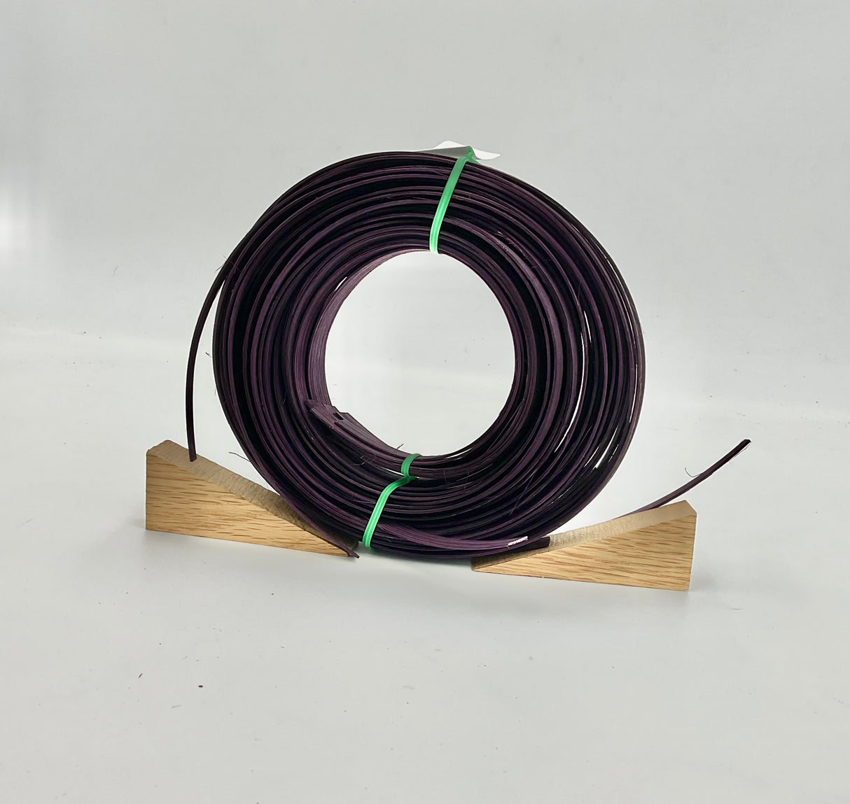Plum - 1/4" Flat - Dyed Reed (1/4 lb coil)