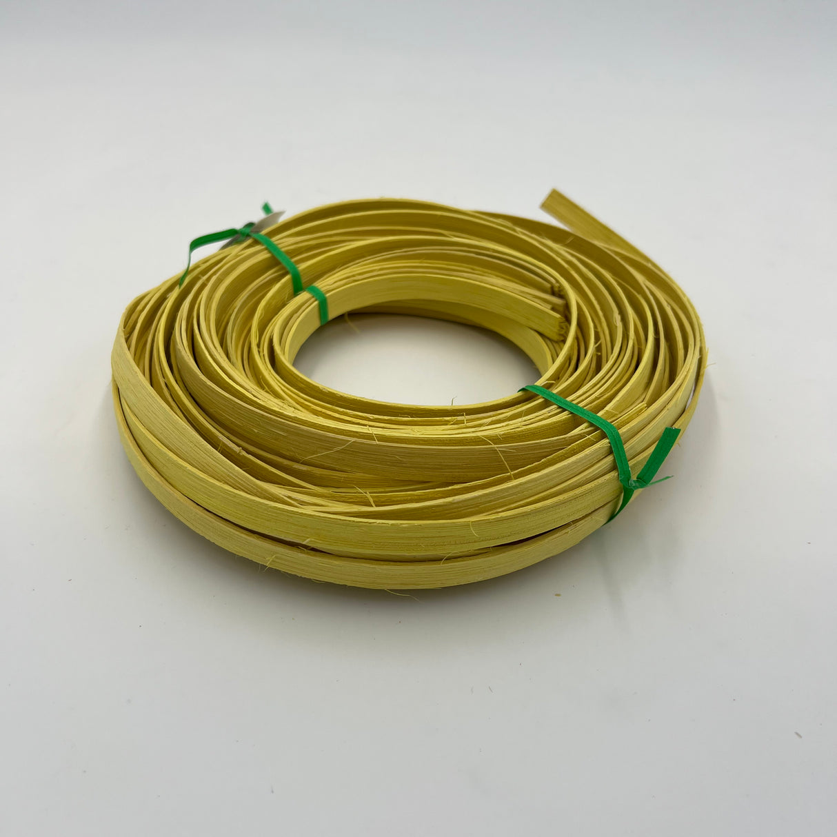 Lemon Yellow - 3/8" Flat - Dyed Reed (1/4 lb coil)