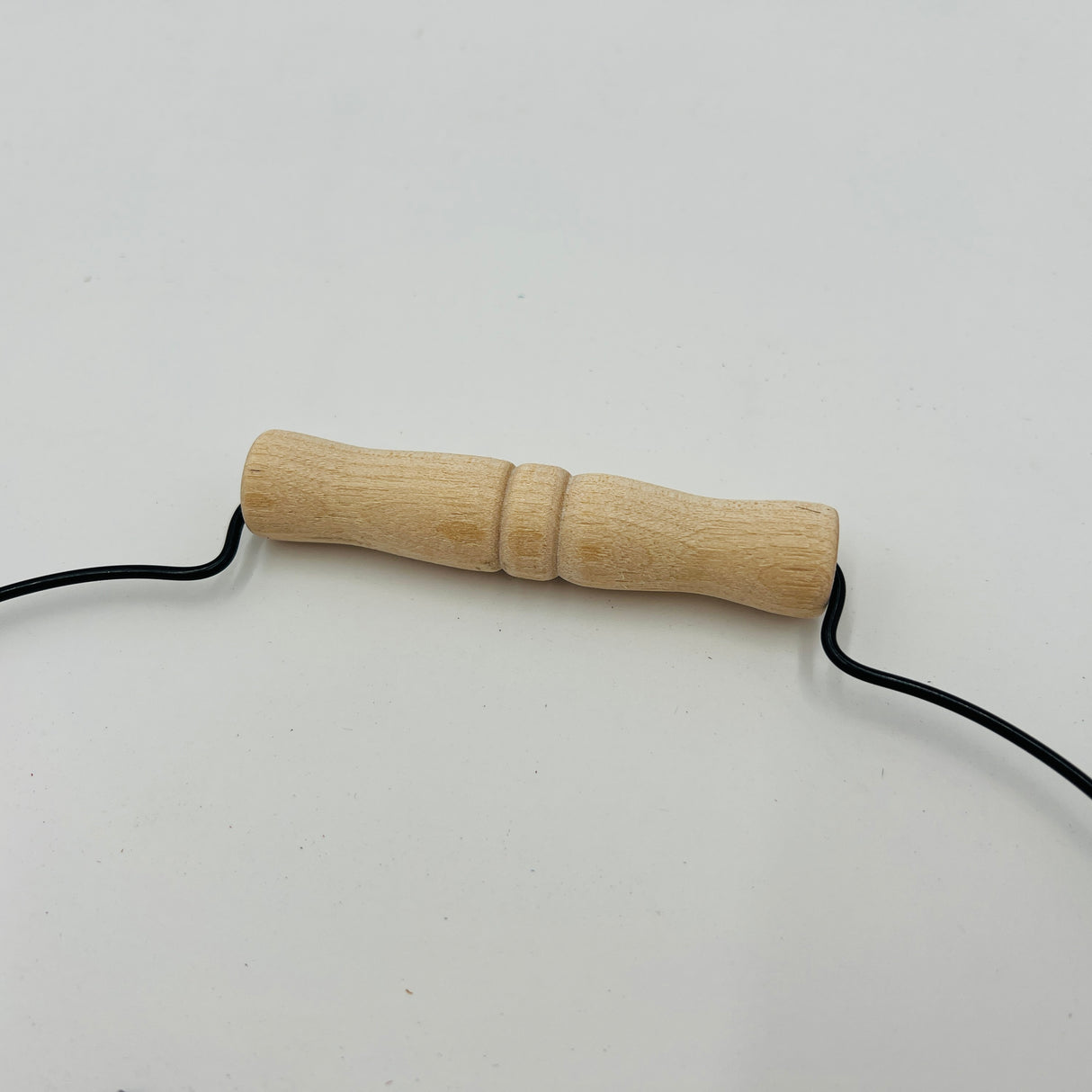 8 inch Wood Grip Wire Handle with Eyes