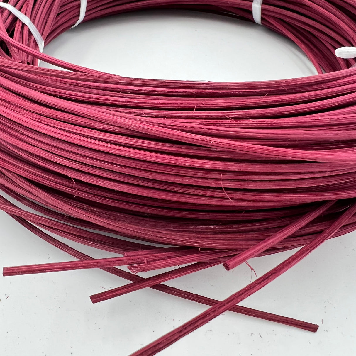 Burgundy - #3 Round - Dyed Reed (1/2 lb coil)