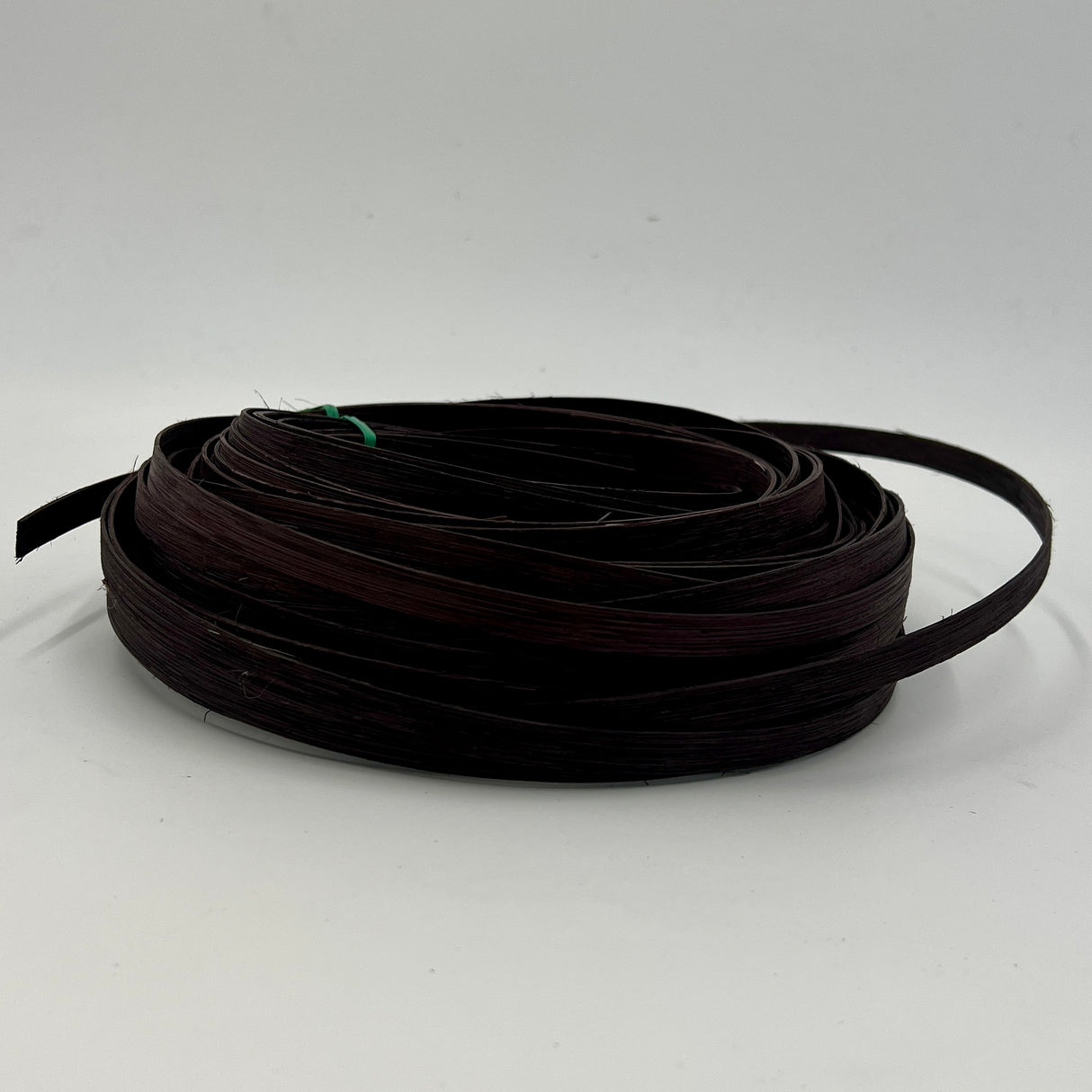 Dark Brown - 3/8" Flat - Dyed Reed (1/2 lb coil)