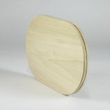 12x8" Oval Wooden Slotted Base