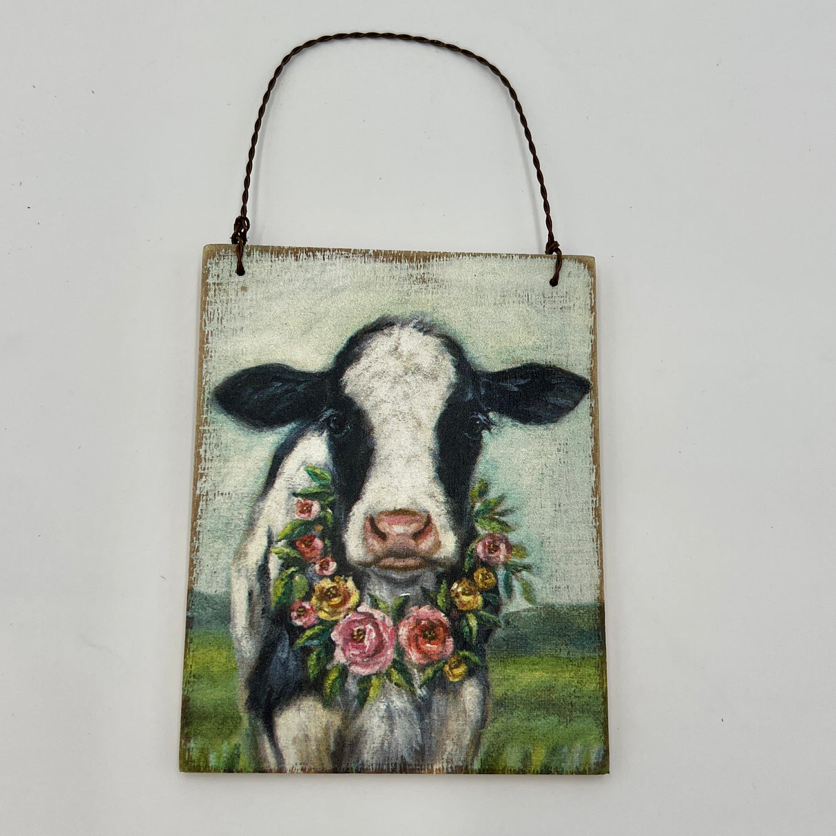 Floral Cow Embellishment