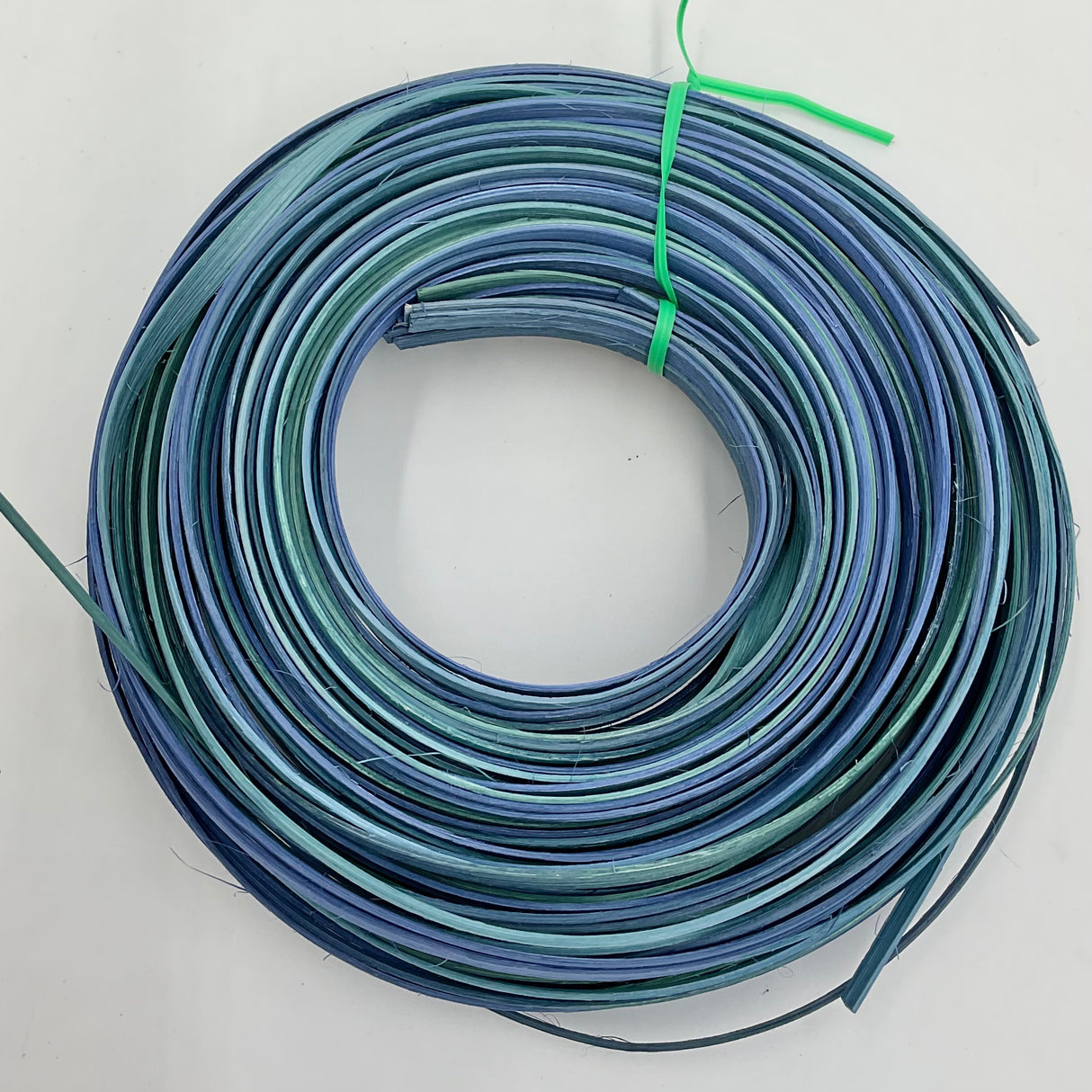 Mediterranean - 1/4" Flat - Variegated/Space Dyed Dyed Reed (1/4 lb coil)