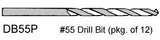 No. 55 Drill Bits - pkg. of 12 - Supply is limited