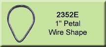 1 inch Petal Wire Shape