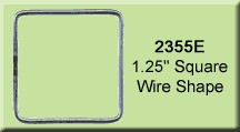 1.25 inch Square Wire Shape