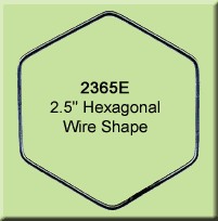 2.5 inch Hexagon Wire Shape