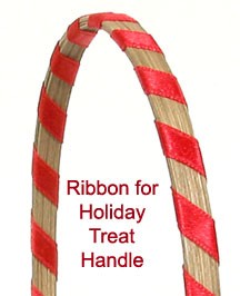 Ribbon for Holiday Treat Basket Handle