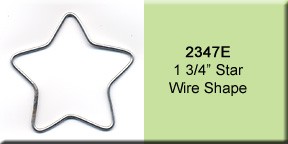 1 3/4 inch Star Wire Shape