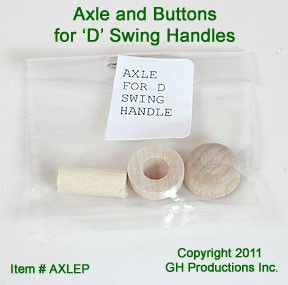 Axle - 1 Peg & 2 Buttons for Swing Handle