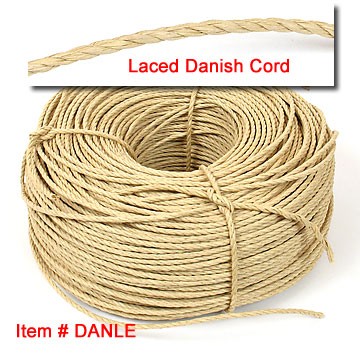 Danish Cord Unlaced 2lb Coil Authentic Denmark Seat Cord 365 FT Long 3  Strands 1/8 Diameter Rope Weave Hans Wegner Furniture DIY -  Canada
