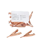 Copper Micro Smooth Clips - pkg. of 12
