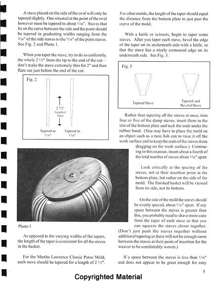 Nantucket Lightship Basket Purse Instruction Book