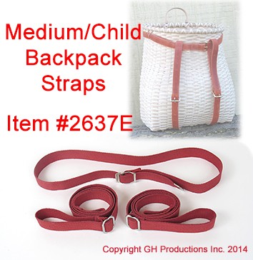Medium or Child Backpack Straps