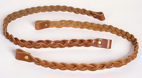 22 inch Braided Leather Handles - pair