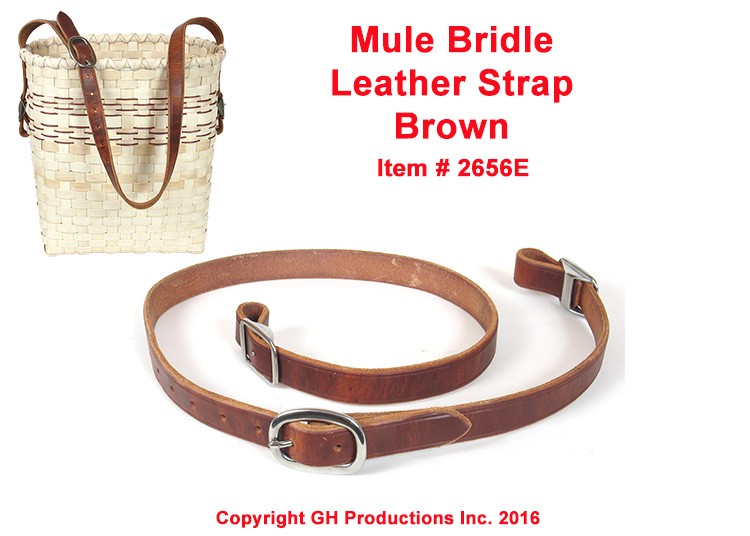 Mule Bridle Leather Strap for Mule Skinner Basket