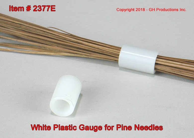 White Plastic Gauge for Pine Needles